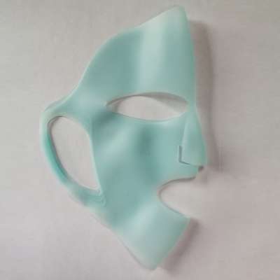 New arrival blue earloop face mask silicone rubber reuse beauty mask facial